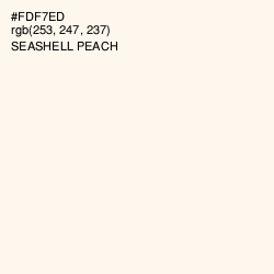 #FDF7ED - Seashell Peach Color Image